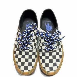 Vans Checkerboard Authentic Sneakers Skate Shoes Black/White